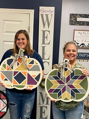 11/06/2024 (6:30-8:30PM) Pumpkin Barn Quilt Workshop @ Time Out Grill in Carthage